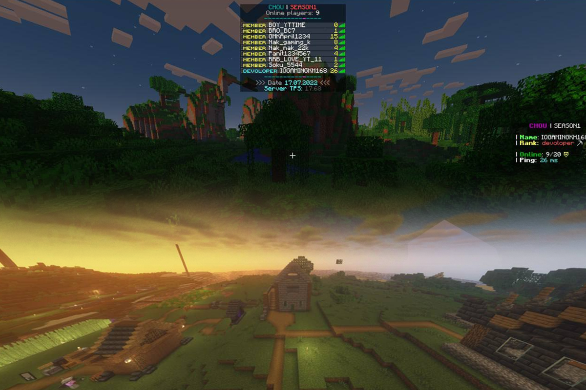 រូបភាពអនុស្សាវរីយ៍ពី Minecraft